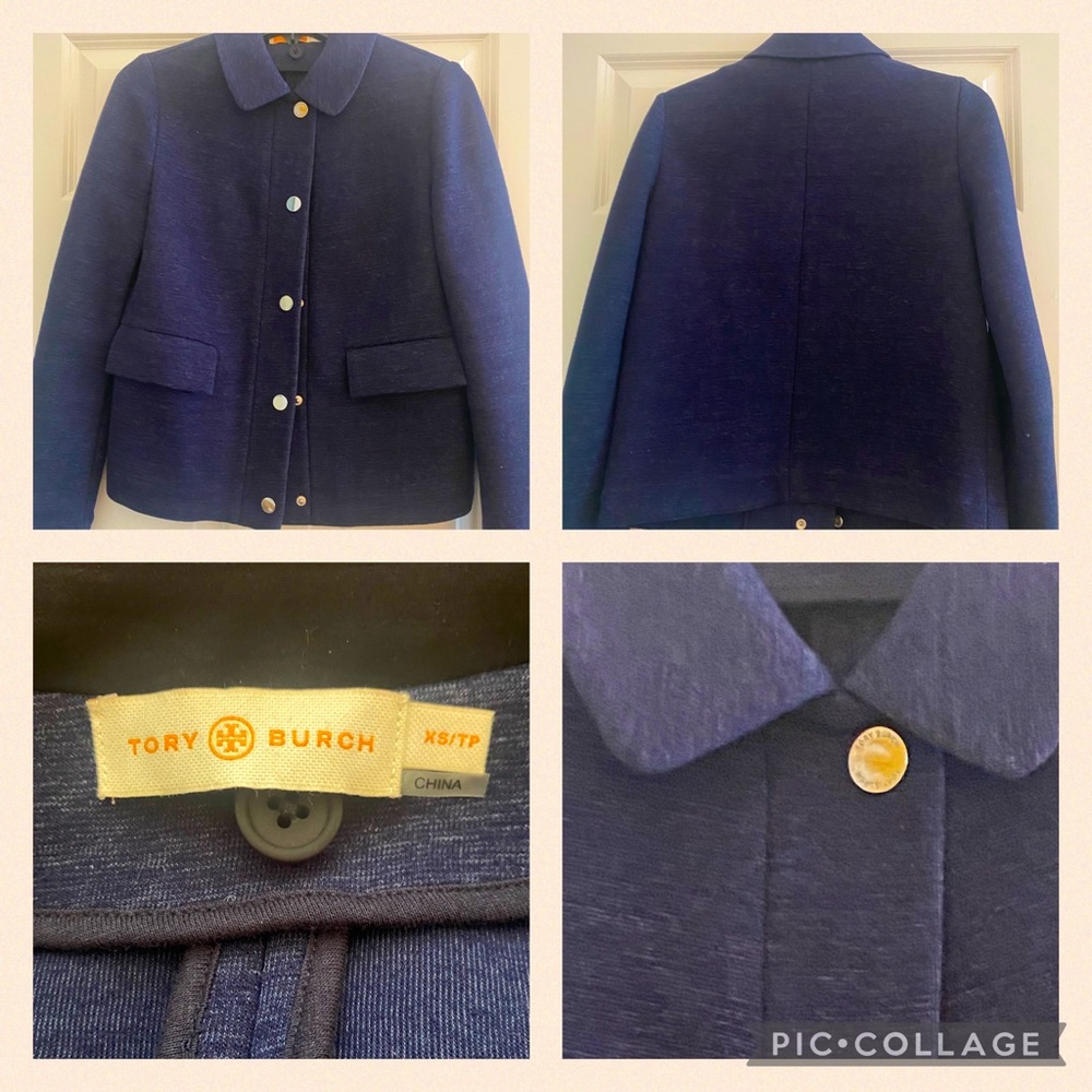 Black Friday STEAL🖤Tory Burch light weight button up blazer/jacket like NEW